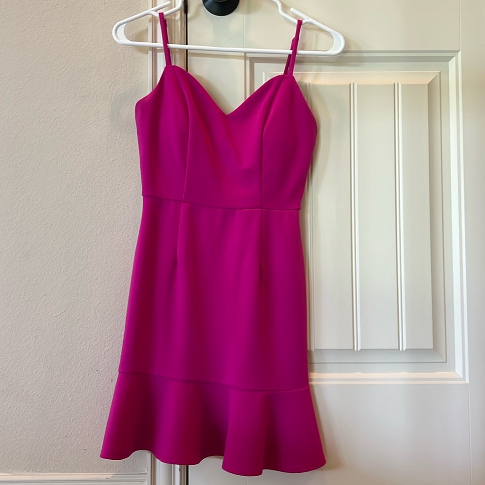 Magenta Mini Dress